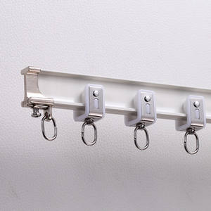 Tringles à <span class=keywords><strong>rideaux</strong></span> Boningsi W11 en aluminium, contemporaines, modernes, antirouille, robustes, élégantes, longueur personnalisable, pour salon, mariage - Product Image 6
