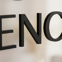 Lettres 3D en métal personnalisées pour entreprises, décoration extérieure de vitrine, bureau, enseigne 3D, logo pour entreprises, enseignes