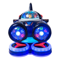 Manège gonflable pour enfants en forme de dirigeable à monnayeur, petit modèle économique pour centre de jeux