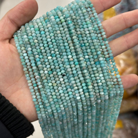 Perles en vrac à facettes en pierre d'abacus 3x4mm, péridot naturel, améthyste, spinelle pour la fabrication de bijoux DIY en gros