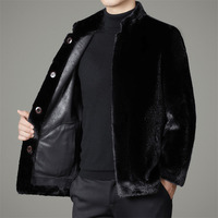 Nouveaux manteaux en fausse fourrure tendance pour l'hiver et l'automne, écologiques, respirants, en gros, couleur unie, style décontracté, luxe, fausse fourrure de vison pour hommes