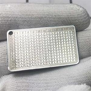 Kata memori: pelat baja tahan karat 304 baja tahan karat 12-digit kata sandi kata sandi dompet frasa benih - Product Image 2