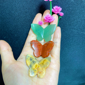 Cristallo all'ingrosso brama di 4.5cm farfalla Fluorite cristallo naturale artigianale rosa quarzo farfalla per la decorazione domestica e regalo - Product Image 1