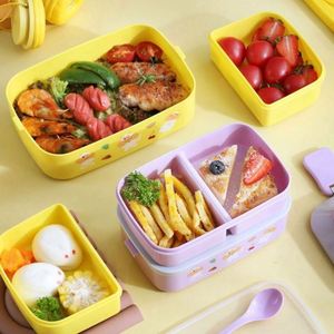 Boîte à lunch pliable en acier inoxydable de qualité alimentaire, écologique, chauffable au micro-ondes, lavable au lave-vaisselle, motif dessin animé mignon, la plus vendue - Product Image 6