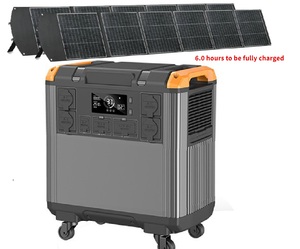Wholesale Portable 3000W MPPT Pure Sine Wave Solar Station with Lithium Ion Battery Power Source - Product Image 1
