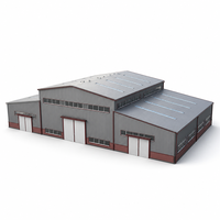 Structure en acier pour hangar industriel, entrepôt, bâtiment métallique pour applications d'usine et d'atelier