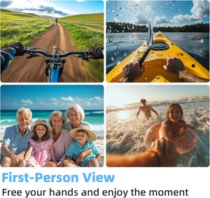 Cámara de Acción Deportiva para Exteriores 2025, Éxito de Ventas en <span class=keywords><strong>TikTok</strong></span>, Manos Libres, 1080P 4K, con Conexión Wifi, para Vlogging - Product Image 6