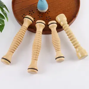 Factory Price Solid Wooden Massage Stick Cheap Price Reduce Foot Pain Wood Massager Roller Stick For Daily Use