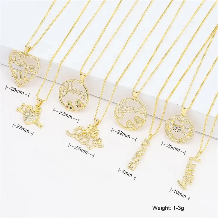 New Trend Women Brass 'Jewellry' Coin Pendant 24K Gold Pleated Jewelry Alphabet Pendant Charms