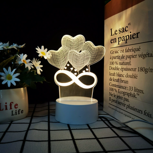 Hot Sale Bear Board Pieces Smart Touch <b>Switch</b> Remote Controlled Natural Cold Warm <b>Lighting</b> 3D Visual Effect Lamp - Product Image 3