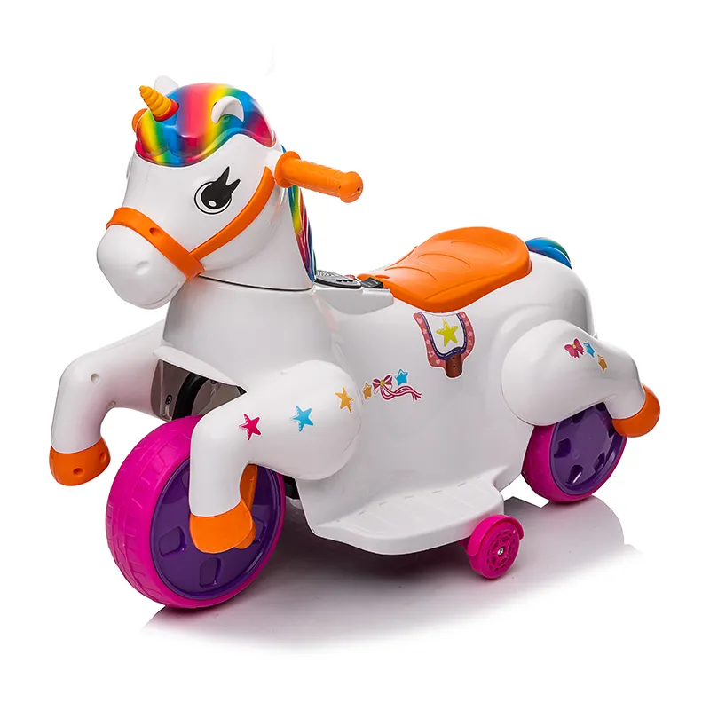 Новый 2024 в стиле принцессы, лошади, детская езда на автомобиле, Электромобиль на игрушечных машинах