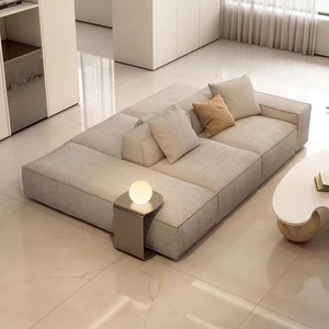 Canapé-Lit <span class=keywords><strong>Beige</strong></span> pour Salon, Grand Canapé-Lit d'Angle Moderne, Canapé-Lit Modulable Grand Angle de Style Européen et Nord-Américain - Product Image 3