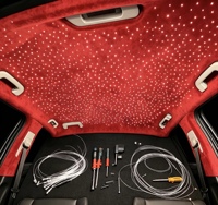 Kit de plafond étoilé pour voiture à fibres optiques, marque privée, 500, 1000, 2000 pièces avec étoiles filantes