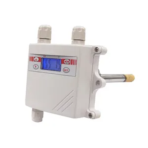 Hot kwaliteit DC24V Duct montage modbus temperatuur vochtigheid sensor voor kantoor communicatie kamer