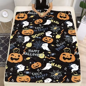 Couverture d'automne <span class=keywords><strong>vintage</strong></span> à thème Halloween imprimée, légère et confortable, pour canapé, dortoir et décoration intérieure – Vente en gros OEM - Product Image 6
