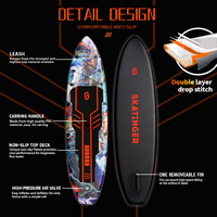 Planche à pagaie gonflable SKATINGER OEM 11 pieds 6 pouces, planche de surf, planche de paddle gonflable, planche de surf