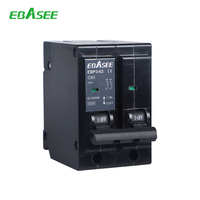EBASEE Chine Usine Disjoncteurs Électriques MCB 2P 100 Ampères 100A Noir 1 2 3 4 Pôles QO THQL THQC à Brancher