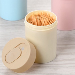 Circular Plastic <b>Toothpick</b> Holder in Restaurant Tube Can Design Household <b>Toothpick</b> Bottle Rack - Product Image 5