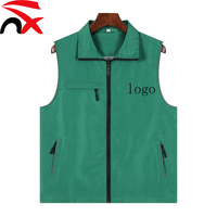 Veste sans manches légère coupe-vent respirante multi-poches pour le golf, la randonnée, la pêche, la course à pied
