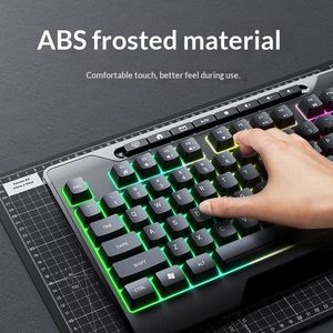 Teclado de Membrana <span class=keywords><strong>ONIKUMA</strong></span> G32 Transfronterizo, Luminoso, para Juegos y Oficina, USB, Cableado, Resistente al Agua, Personalizable, Venta Directa de Fábrica - Product Image 3