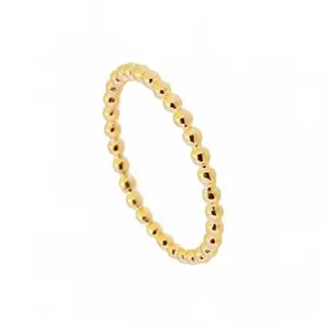 Французский Ins указательный палец кольцо уплотнительное кольцо 18k золото, медь/горошек бусины обручальное кольцо