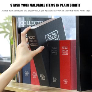 Nhà Sản Xuất Bán Buôn Thép Cầm Tay Kim Loại An Ninh Từ Điển Cuốn Sách Két Hidden Money Lưu Trữ Hộp Với Key Khóa - Product Image 5