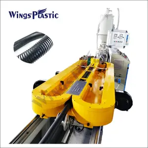 Qingdao Wings Plastic PE PVC PP Corrugated Pipe Making Machine Plastic Tube Hose Extrusion Line