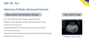 Échographe vétérinaire portable GBT-E8, mode B, pour animaux, appareil d'échographie diagnostique - Product Image 2