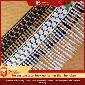 Milk Silk Hanging Spot Tassel Barcode <strong>Black</strong> Lace Skirt Accessories Water Soluble Lace 14cm Embroidery Spot <strong>Wedding</strong> <strong>Dress</strong> - Product Image 2