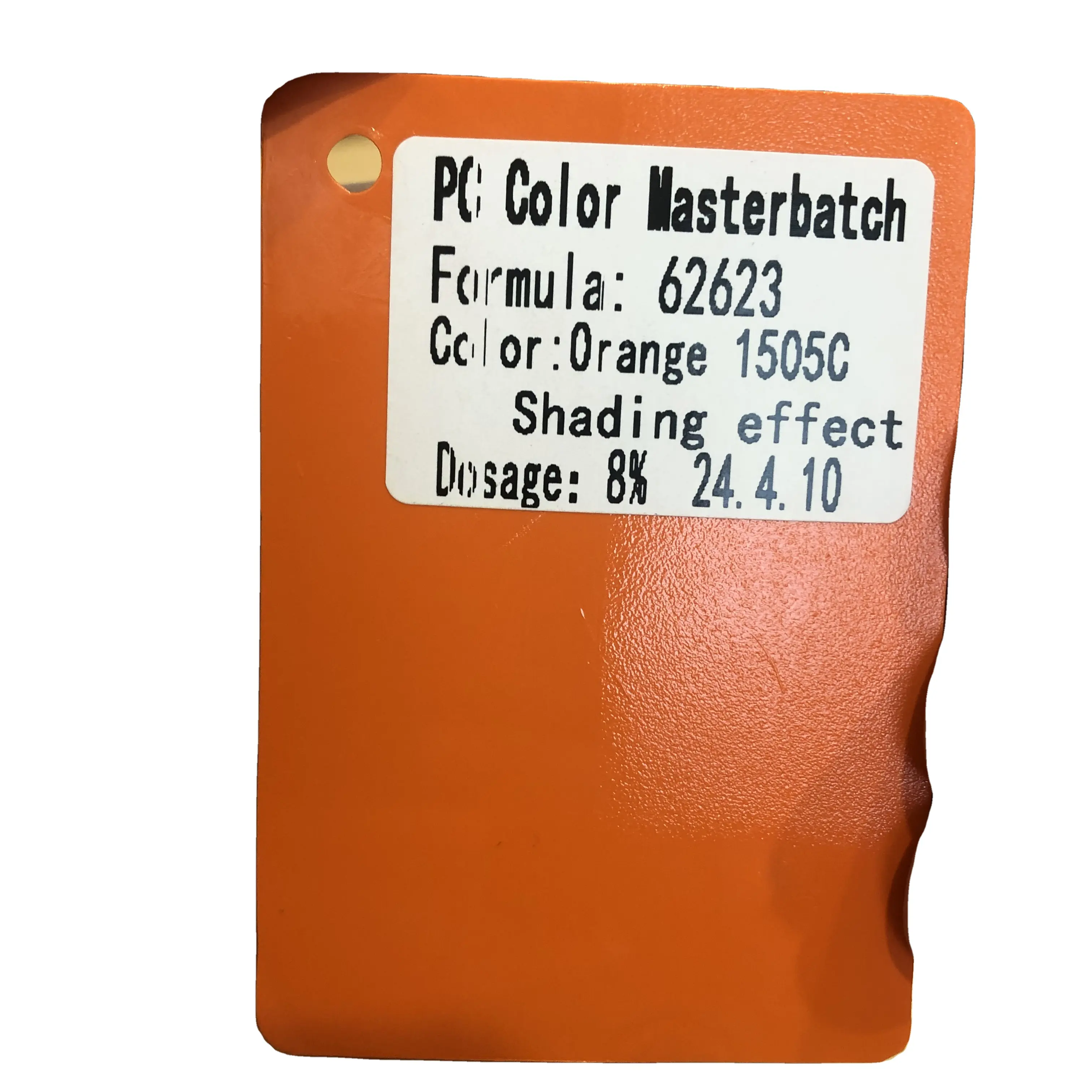 Ronfeng làm màu sắc masterbatch Polycarbonate PC nhựa tổng thể hàng loạt hiệu ứng bóng màu cam tím đỏ tỷ lệ chất lượng cao 8%