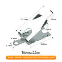 Clips de tension en acier argenté de qualité industrielle pour cadres photo, quincaillerie de fixation, accessoires en gros