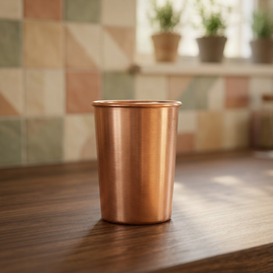 <b>Copper</b> Glass Double Wall Insulated Minimalist Design Solid Color Unisex Gift for Hot Drinks - Product Image 2