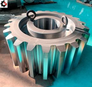 عجلة تروس فولاذية مخصصة مصنعة بتقنية التصنيع بالتحكم الرقمي بالحاسوب مع طلاء سطحي بالكربيد قطر كبير - Product Image 2