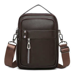 Bolso bandolera impermeable OEM para hombre, de piel sintética, moderno, tipo mensajero. - Product Image 1