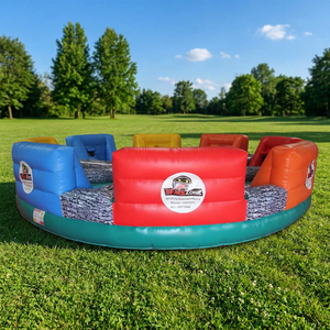 Pista de Obstáculos Inflable WINSUN con Bola de Hipopótamo, Material de PVC, Certificado CE, para Mayores de 5 Años - Product Image 1