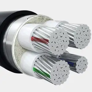 Yjv kabel daya AC Xlpe 0.6 1kv, kabel tembaga 3 fase bawah tanah, kabel daya aluminium 35mm