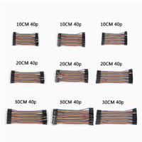 Cable DuPont de Color de 10-40CM, 40 Pines, Macho a Hembra, Sin Plomo, Compatible con RoHS, Cable de Conexión para Protoboard para Proyectos