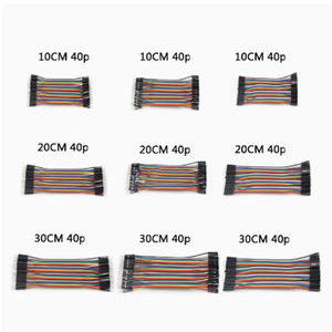 Câble DuPont coloré 10-40CM 40 broches mâle-femelle sans plomb conforme RoHS, fil de liaison pour protoboards et projets - Product Image 1