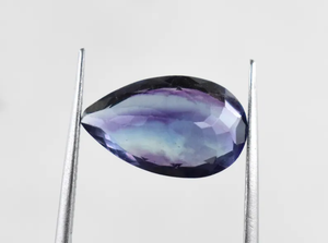 ฟลูออไรต์ธรรมชาติหลายสี17X11X7MM เหลี่ยมเพชรพลอยมีความต้องการสูงตัดรูปไข่สีเขียวม่วง A3 100% สำหรับการทำเครื่องประดับ - Product Image 2