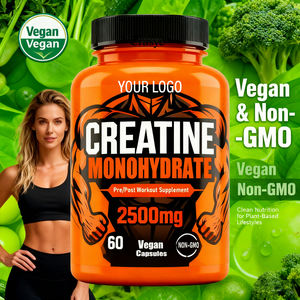 OEM/ODM Capsules de supplément de créatine monohydrate 100% pure personnalisables 2500mg favorisant la croissance musculaire et l'énergie, sans gluten - Product Image 3