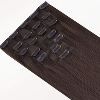Extensions de cheveux humains 100% Remy à clipser, double trame, produit de beauté pour femmes, cheveux humains vierges, fournisseur de qualité supérieure