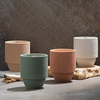 Ventes en gros de pots à bougies en céramique fantaisie pour la décoration de la maison, pas chers, avec couvercle