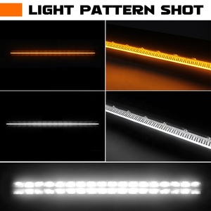 <span class=keywords><strong>Barra</strong></span> Luminosa <span class=keywords><strong>LED</strong></span> <span class=keywords><strong>Fuoristrada</strong></span> 12/22/32/42 Pollici, Omologata Emark, Ambra DRL IP68, Doppia Fila, per Veicoli 4x4, <span class=keywords><strong>Fuoristrada</strong></span>, Camion, ATV - Product Image 4