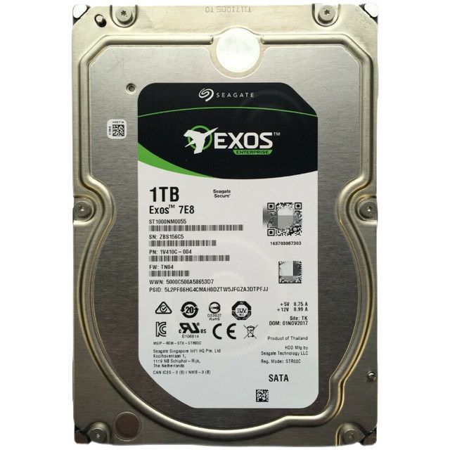 New ST1000NM0055 1TB Galaxy Enterprise 7200RPM Mechanical Hard Drive 1TB Vertical ST1000NM0055