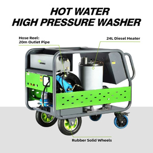 LICHIMA Nettoyeur Haute <span class=keywords><strong>Pression</strong></span> Commercial à <span class=keywords><strong>Eau</strong></span> <span class=keywords><strong>Chaude</strong></span> 300 Bar 4000 PSI avec Moteur Diesel pour Voitures - Product Image 4