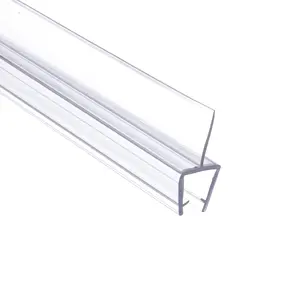 Y shape for wall to glass / floor / bath waterproof seal PVC / Polycarbonate materials shower door seal strip