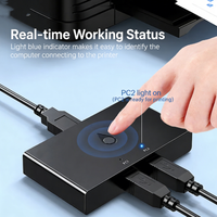 Compartidor de Impresora USB 2 en 1, Conmutador KVM Compatible con Monitores de Juegos 4K, Repetidor WiFi de Montaje en Rack, Punto de Acceso Exterior en Stock