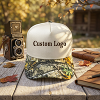 Casquette de baseball vintage de luxe à 5 panneaux, personnalisée, imperméable, brodée, à visière incurvée, unisexe