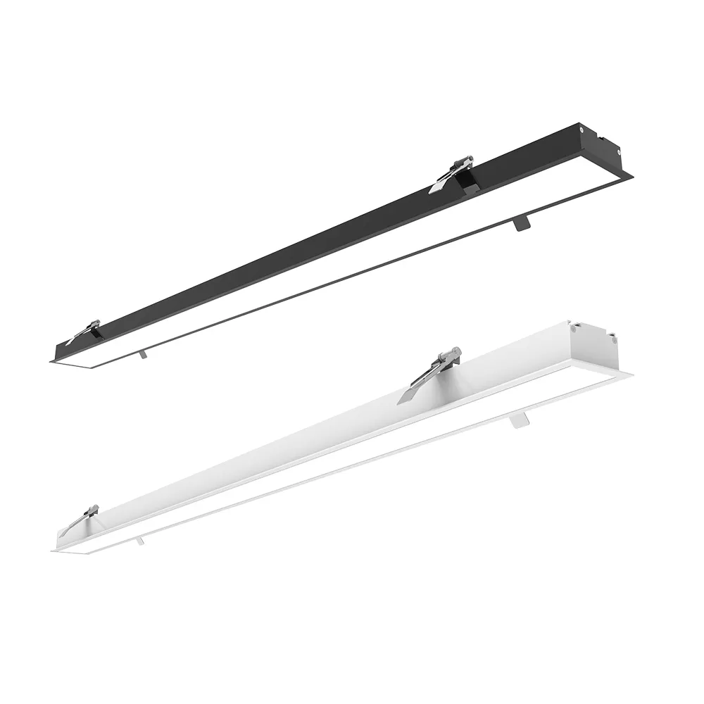 De Beste Verlichting Aangepaste Witte Professionele Kantoor Modern Design Verlichting Hanger Led Lineaire Buis Licht