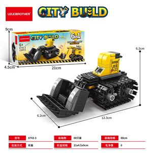 Lele Brother Construction Team 6 en 1 Robot Blocs de Construction Camion et Excavatrice Modèle Jouet Éducatif pour Enfants - Product Image 4